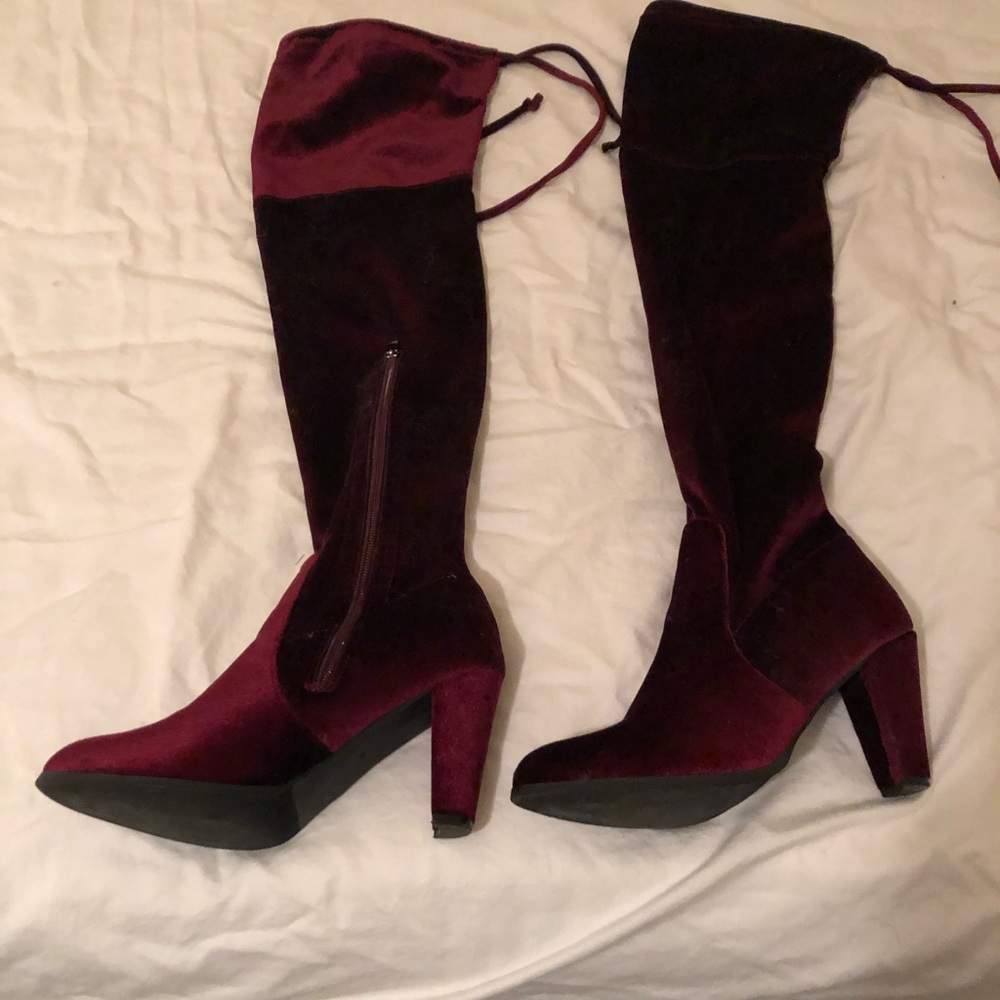 OTK Velvet Boots